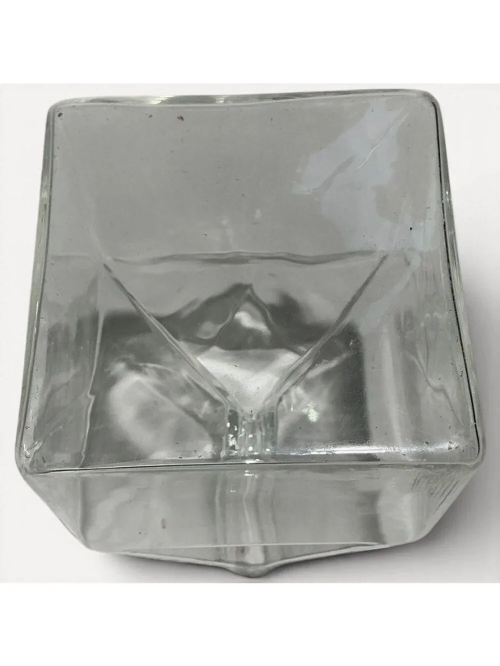 Vintage Milk Carton Shaped Glass Creamer